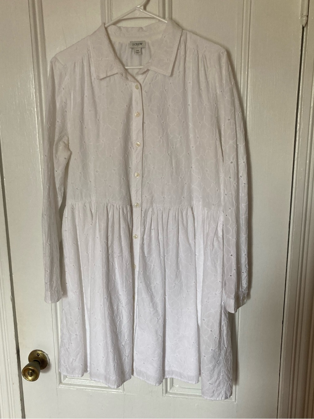 J. Crew Long Sleeved Collared Shirt Dress